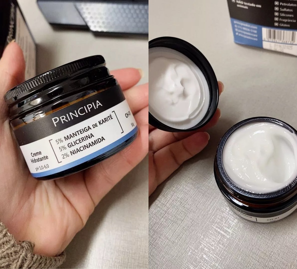 ✨ Creme Hidratante Facial Principia, 50g