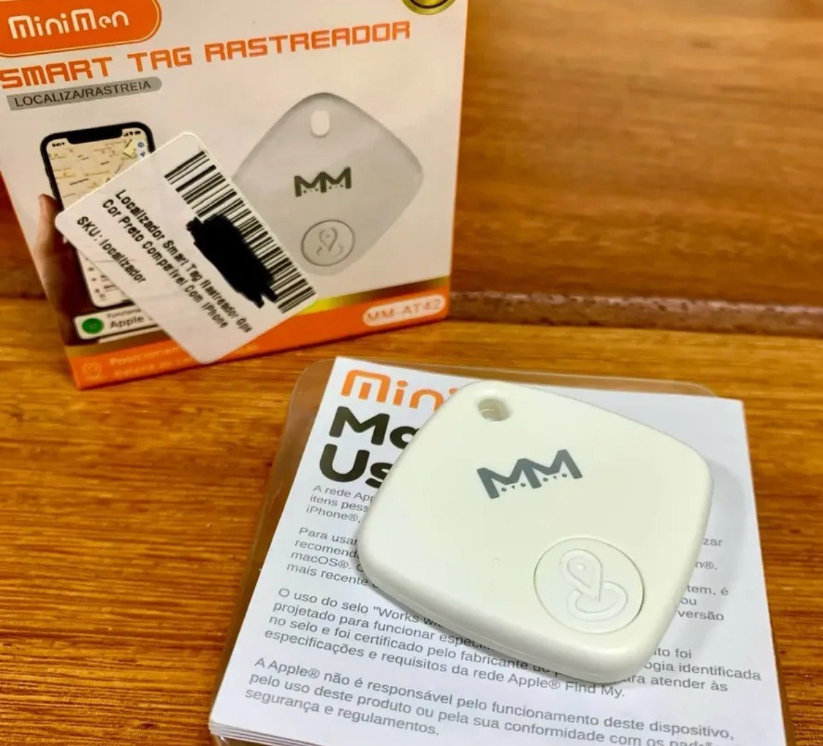 🕵️♂️ Mini Localizador Rastreador Smart Tag Gps- Preto