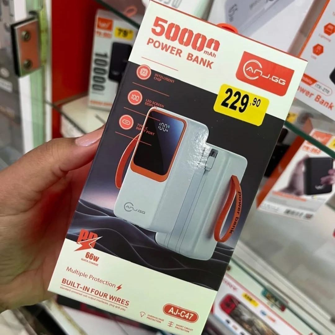 ✅ Power Bank Turbo Carregador Portátil 50.000mah Turbo 22.5w