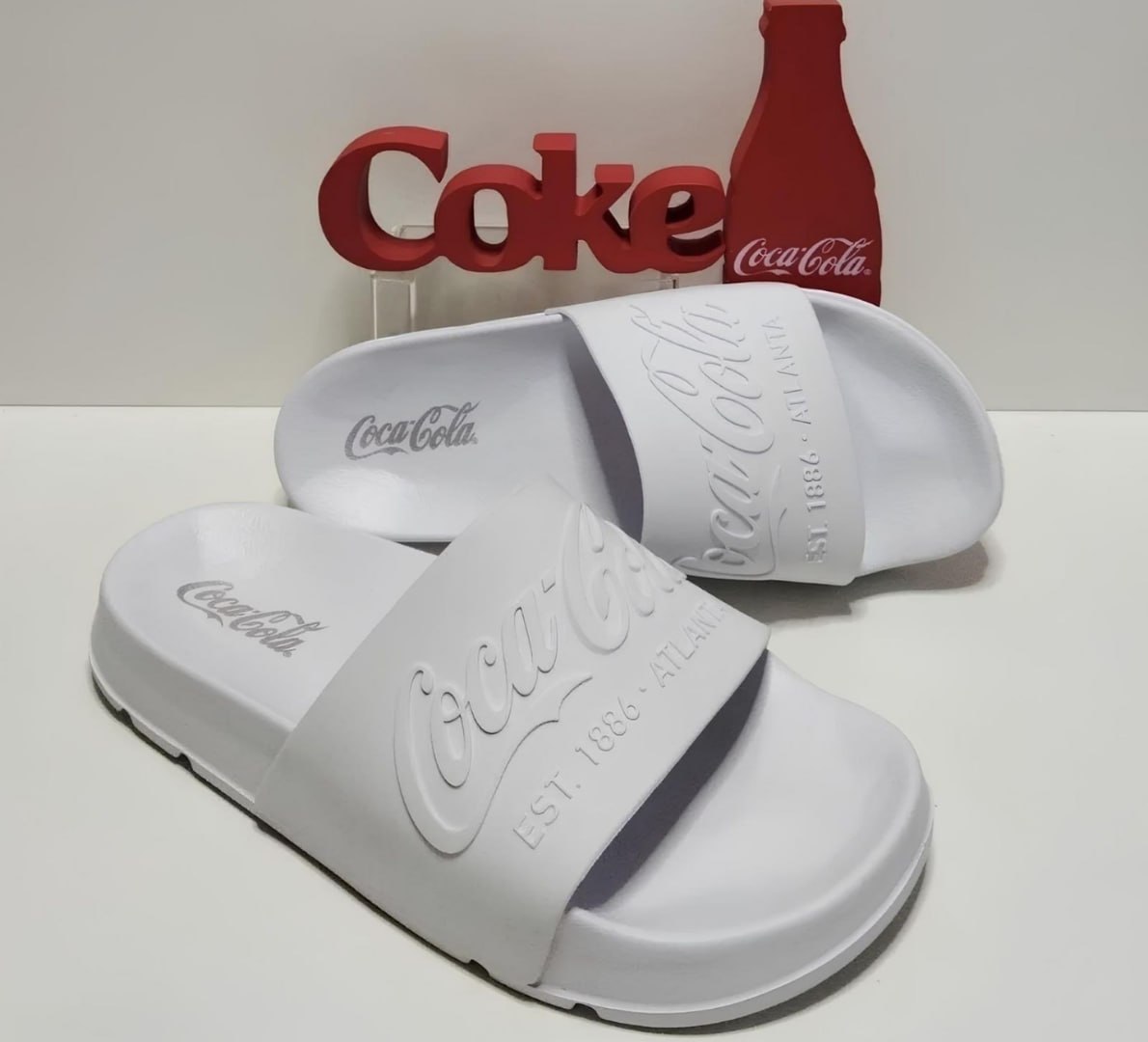 ✅ Chinelo Slide Coca Cola Coke Bold