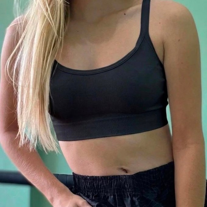 💪 Top Fitness Feminino Lupo Sem Costura Alta Sustentação Sem Bojo