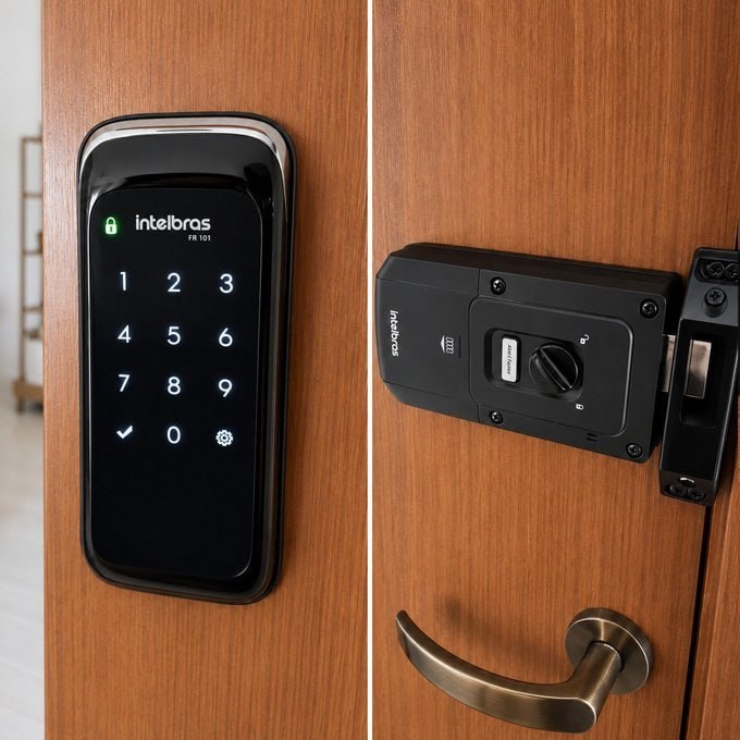 🔒 Fechadura Digital de Sobrepor FR 101V Intelbras