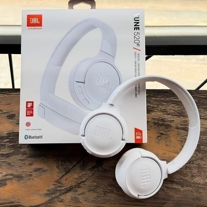 🎧 Fone de Ouvido On-ear JBL Tune 520BT - Branco