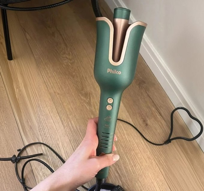 👩🏻‍🦰 Cacheador Philco 25mm Rotação Automática Bivolt