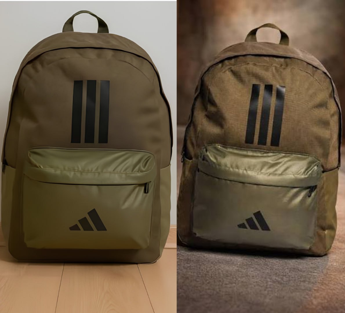 🎒Mochila Classic Back-to-school Olive Strata adidas (Verde)