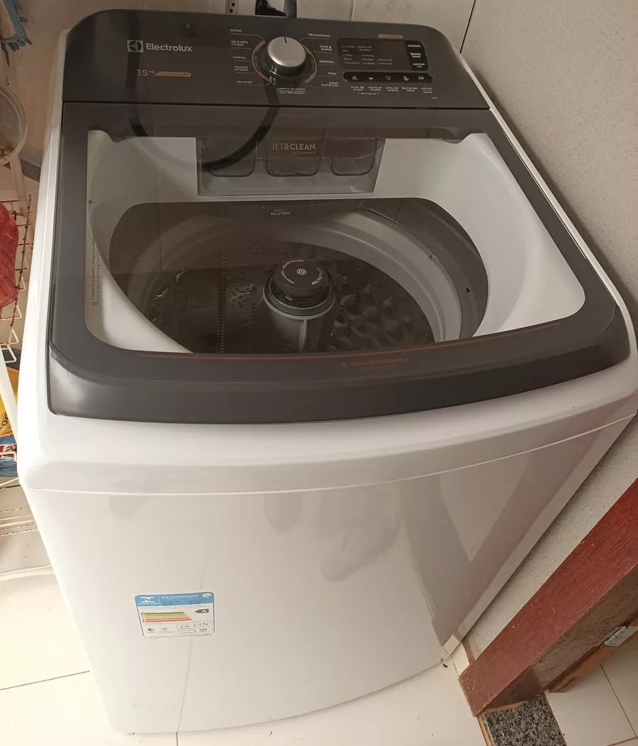 💧Máquina de Lavar Electrolux 15kg Premium Care com Cesto Inox
