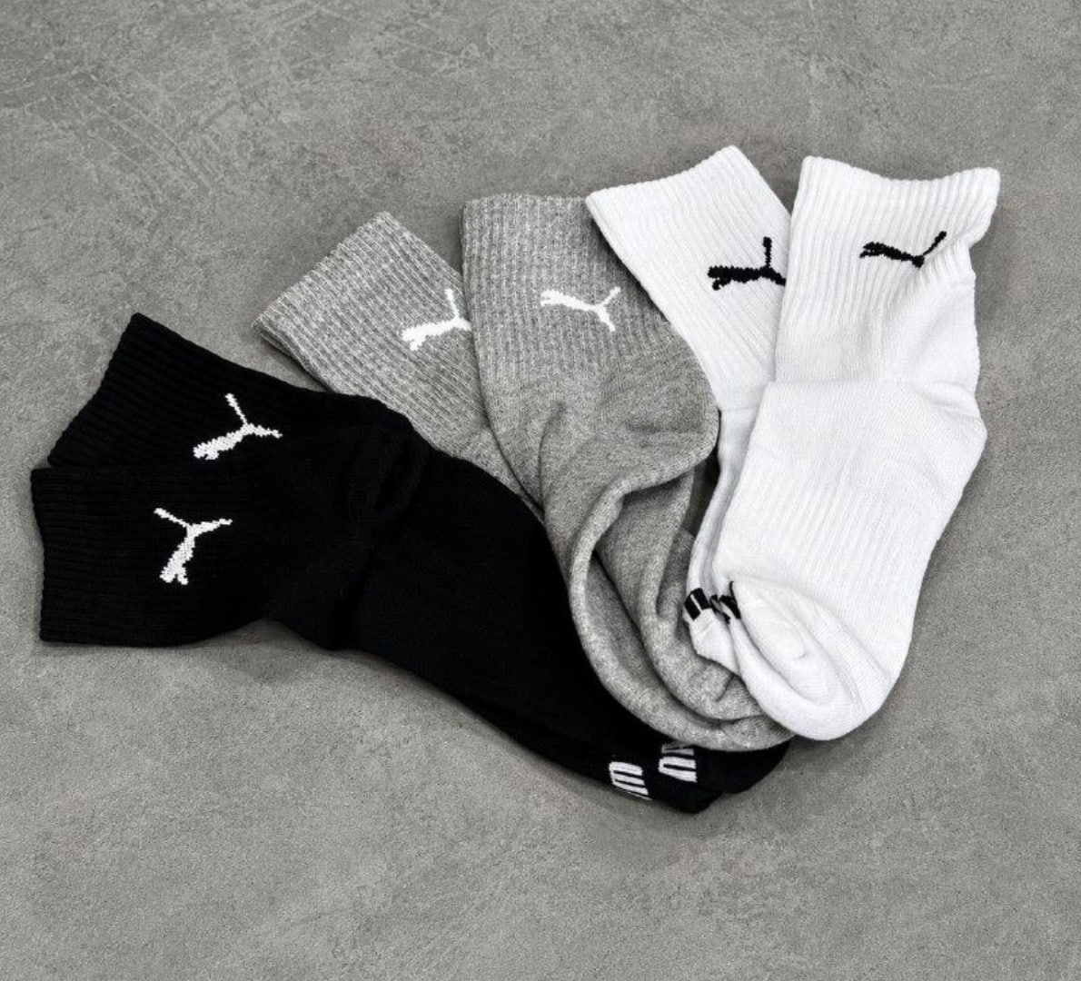 🧦 Kit com 6 Pares de Meias Puma Cano Médio