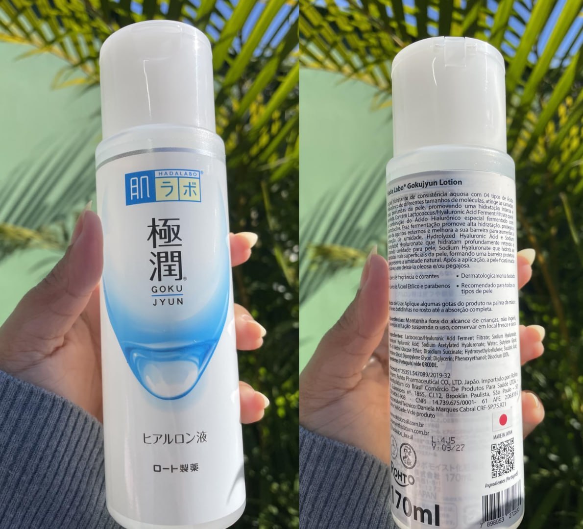 ✅ Hada Labo Gokujyun – Loção Hidratante com Ácido Hialurônico, 170ml