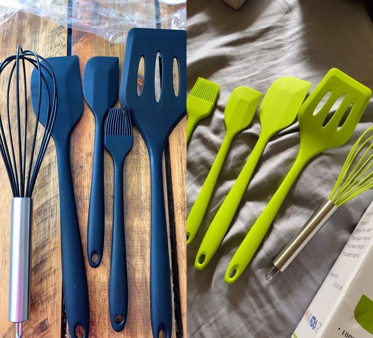 🥄 Kit 5 Peças Utensílios de Cozinha Silicone