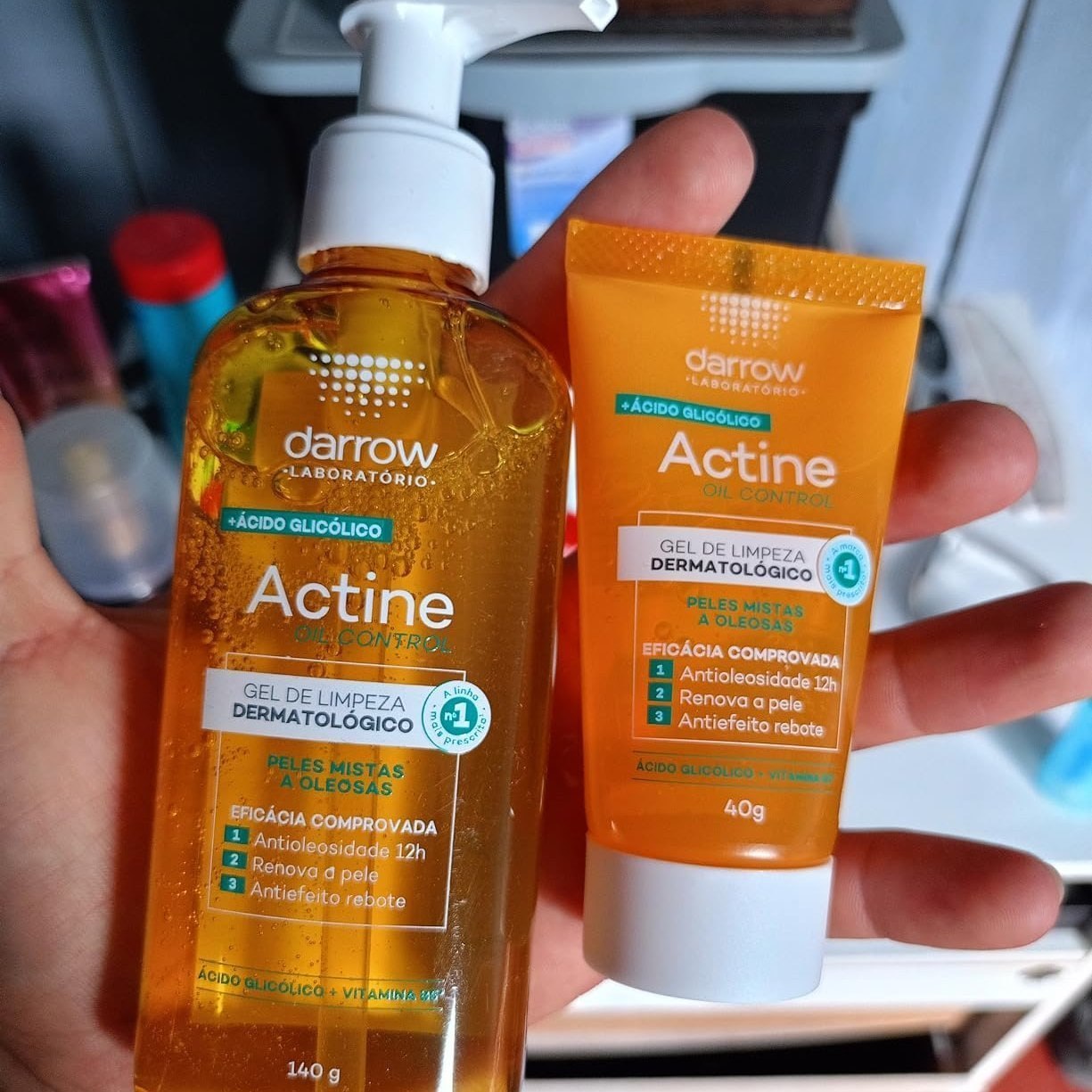 🫧 Kit Darrow Actine Gel de Limpeza Facial Oil Control 140g + 40g