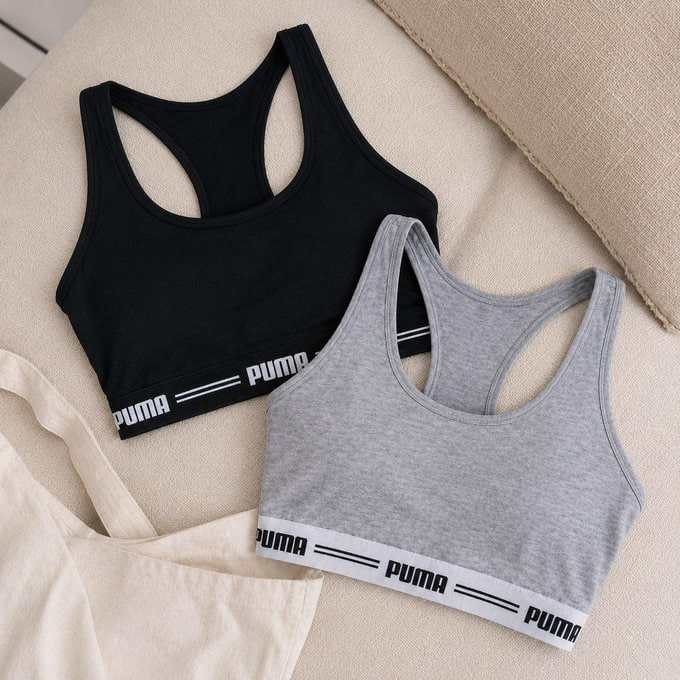 💪 Kit com 2 Top Academia Puma Fitness Algodão