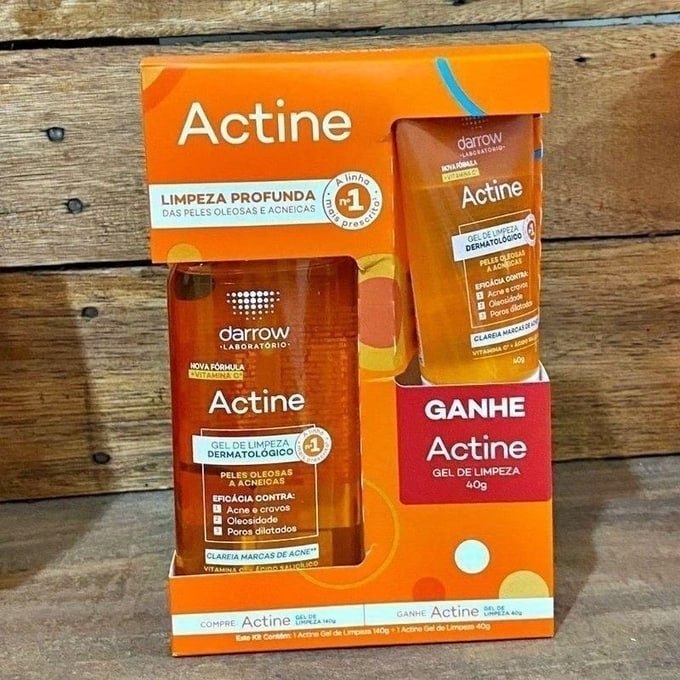 ✨ Darrow Actine Oil Control Kit Gel de Limpeza Dermatológico Facial