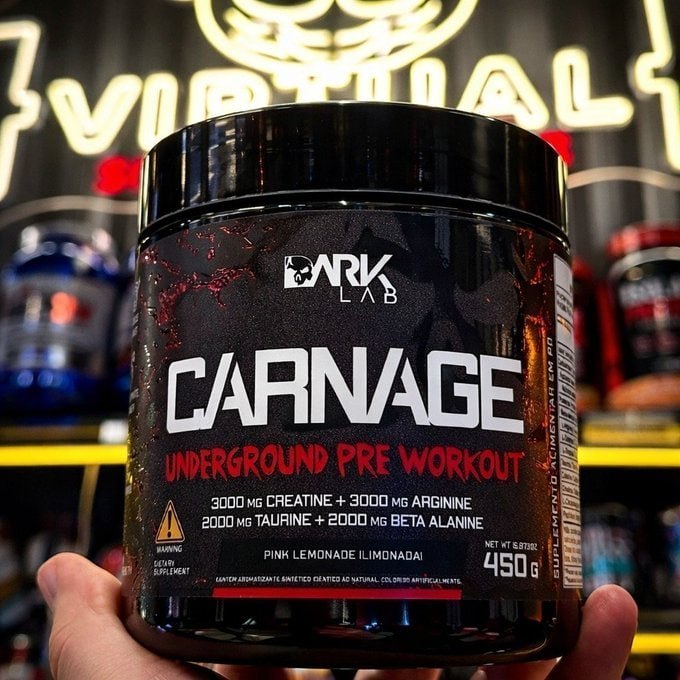 💪 Pré-Treino Dark Lab Carnage com Creatina 450g