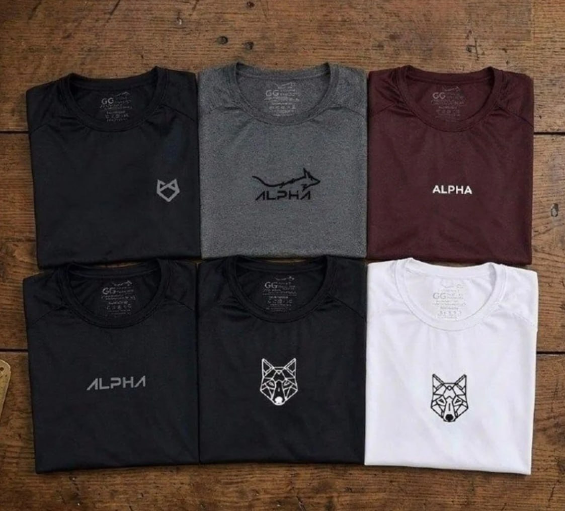 👕 Kit 6 Camisetas Mais Procuradas Alpha