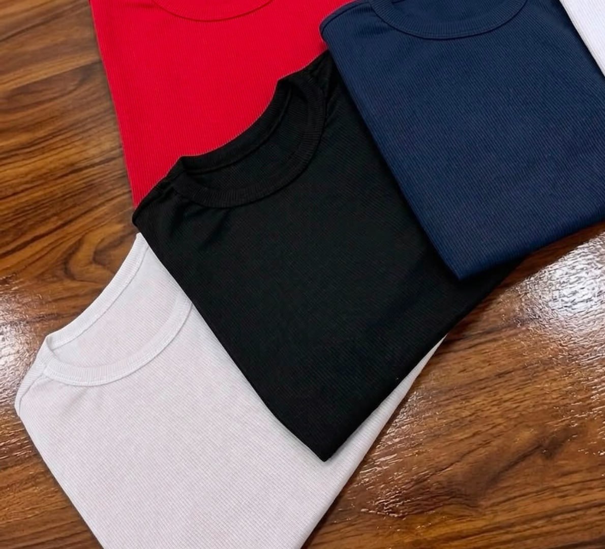 👕 Kit 4 Camisetas Caneladas Ribana Premium