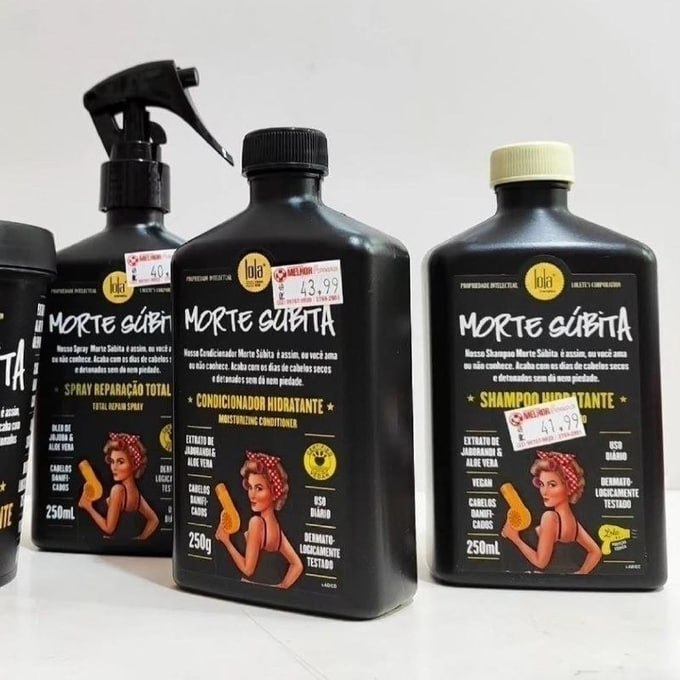 👩🏻🦰 Kit Morte Súbita Lola (Shampoo + Condicionador + Spray Reparaçao)