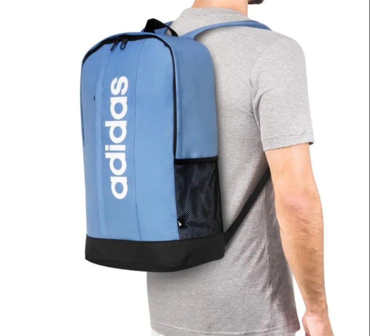 🎒Mochila Urbana ADIDAS-Azul claro Lisa