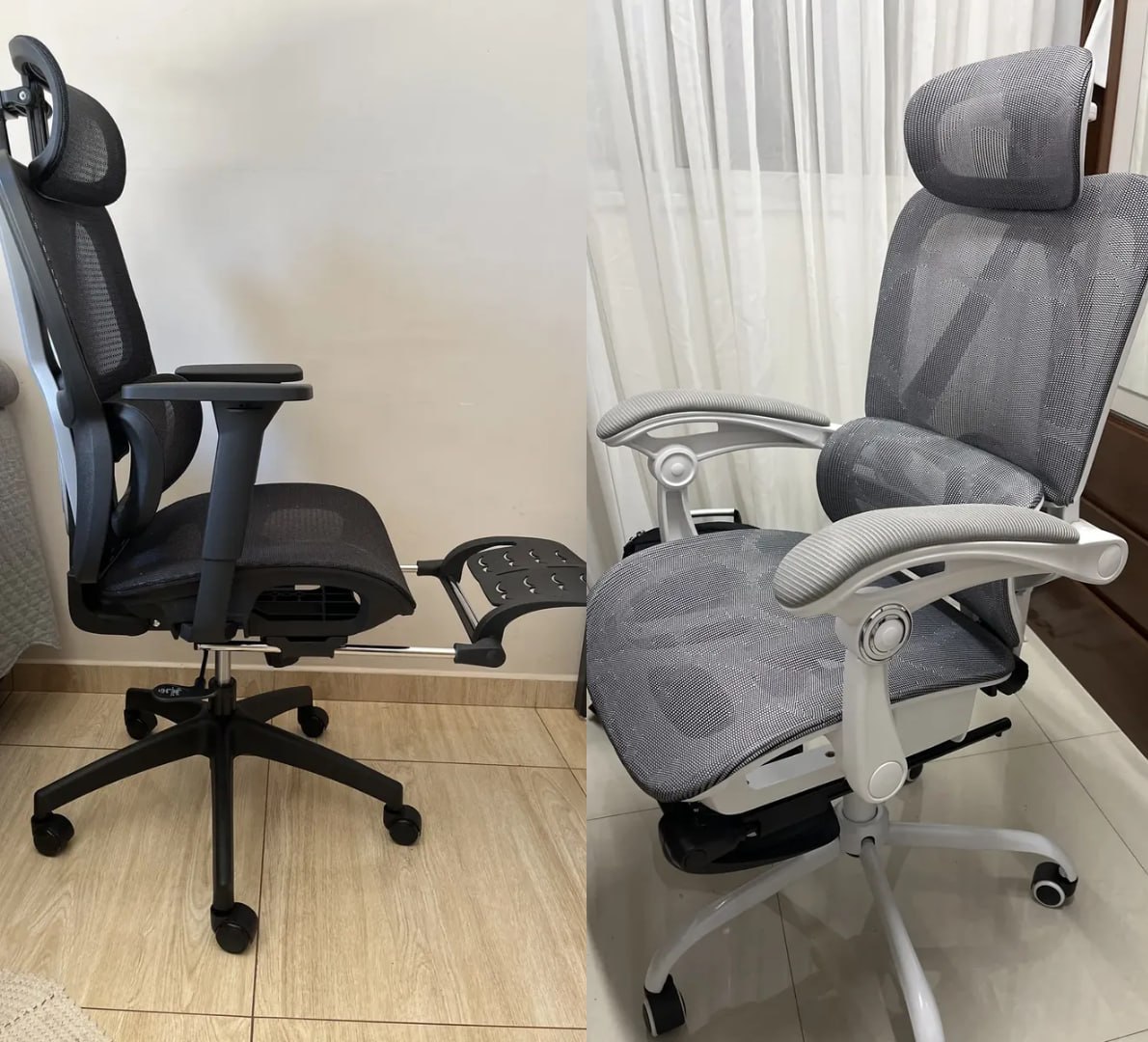 🪑 Cadeira Ergonômica Premium Python Fly (Cinza e Preto)