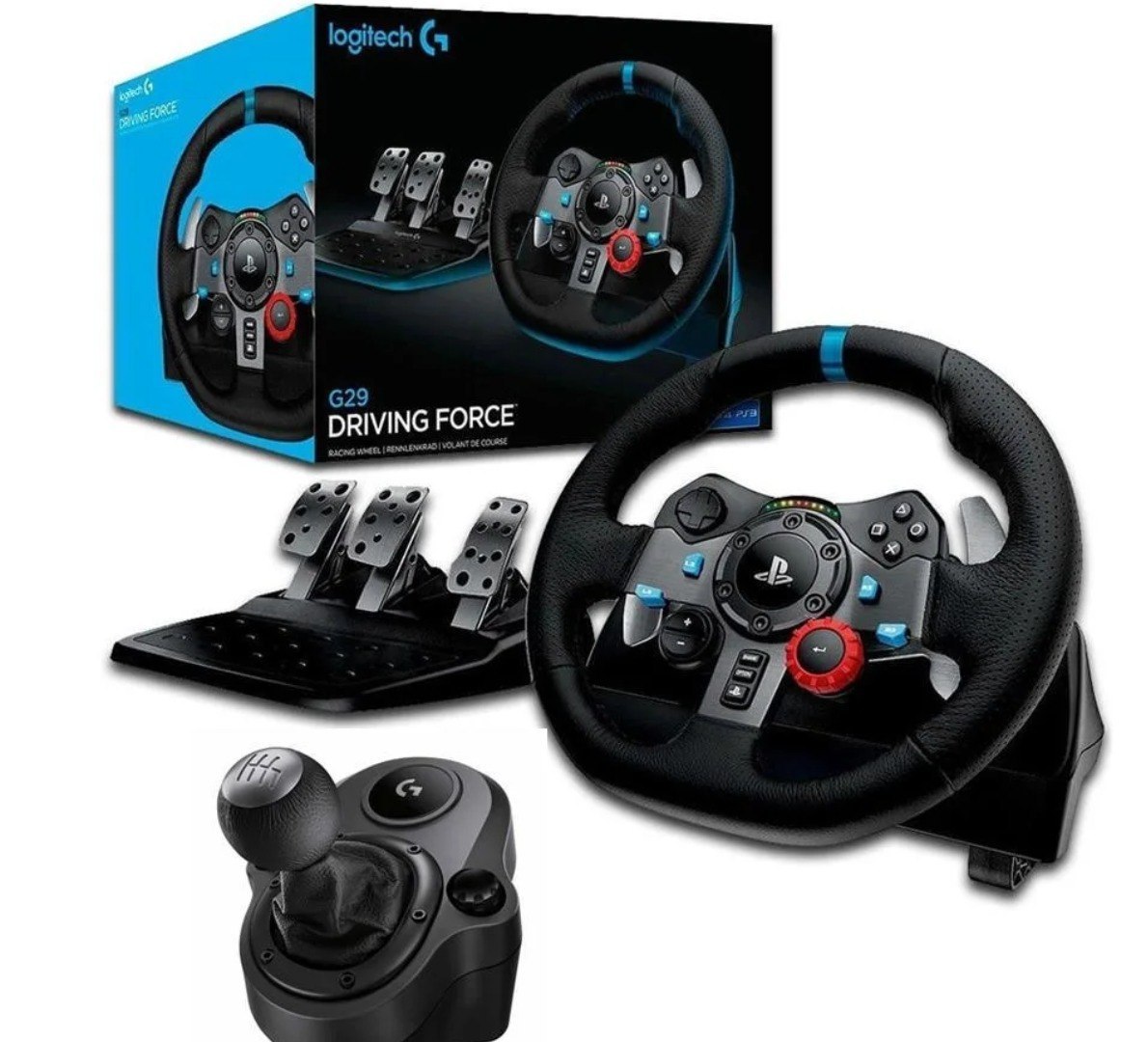 🎮 Combo Volante, Pedais e Cambio Logitech G29- para PS5, PS4, PS3 e PC