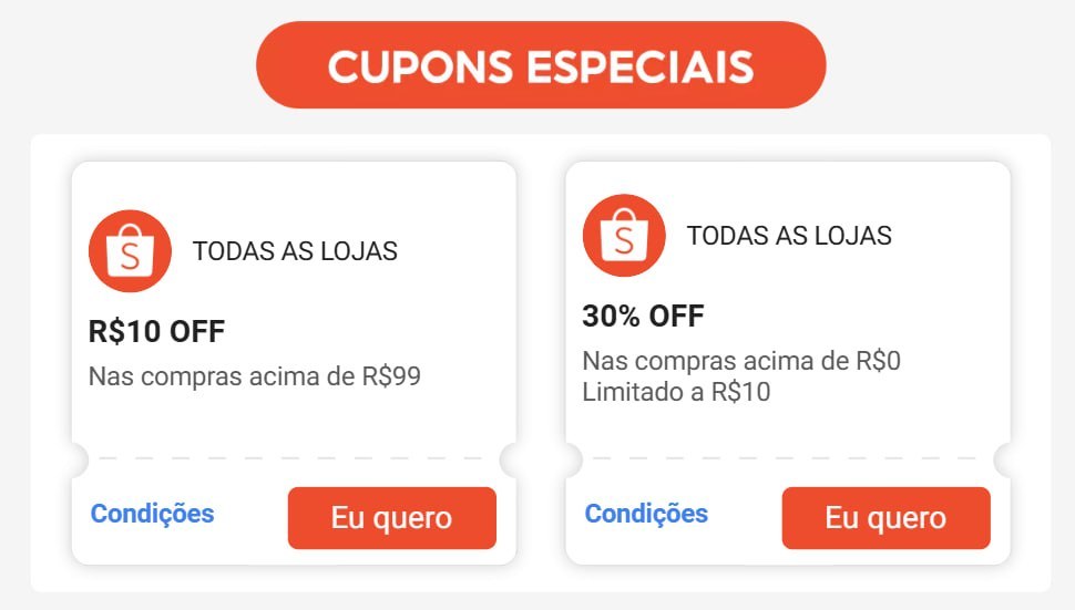 🚨 NOVOS CUPONS SHOPEE 🚨