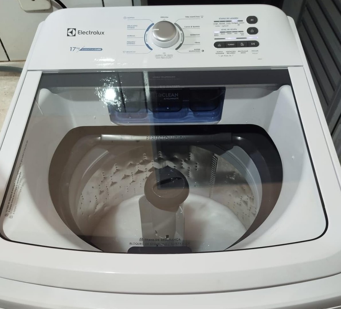 🫧 Máquina de Lavar 17kg Electrolux Essential Care com Cesto Inox, Jet&Clean e Ultra Filter (LE...