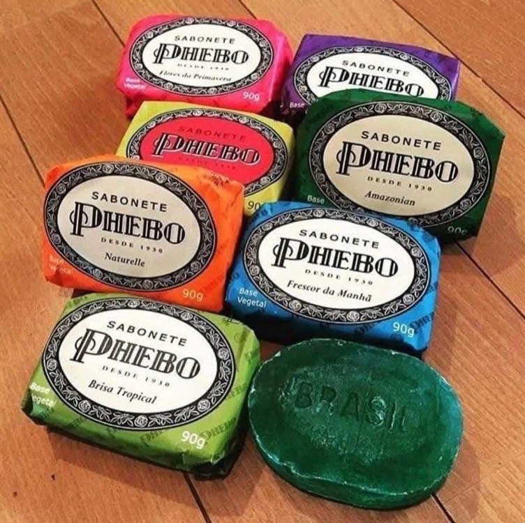 🧼 Kit 8 Sabonetes Phebo Amarelo - 720g