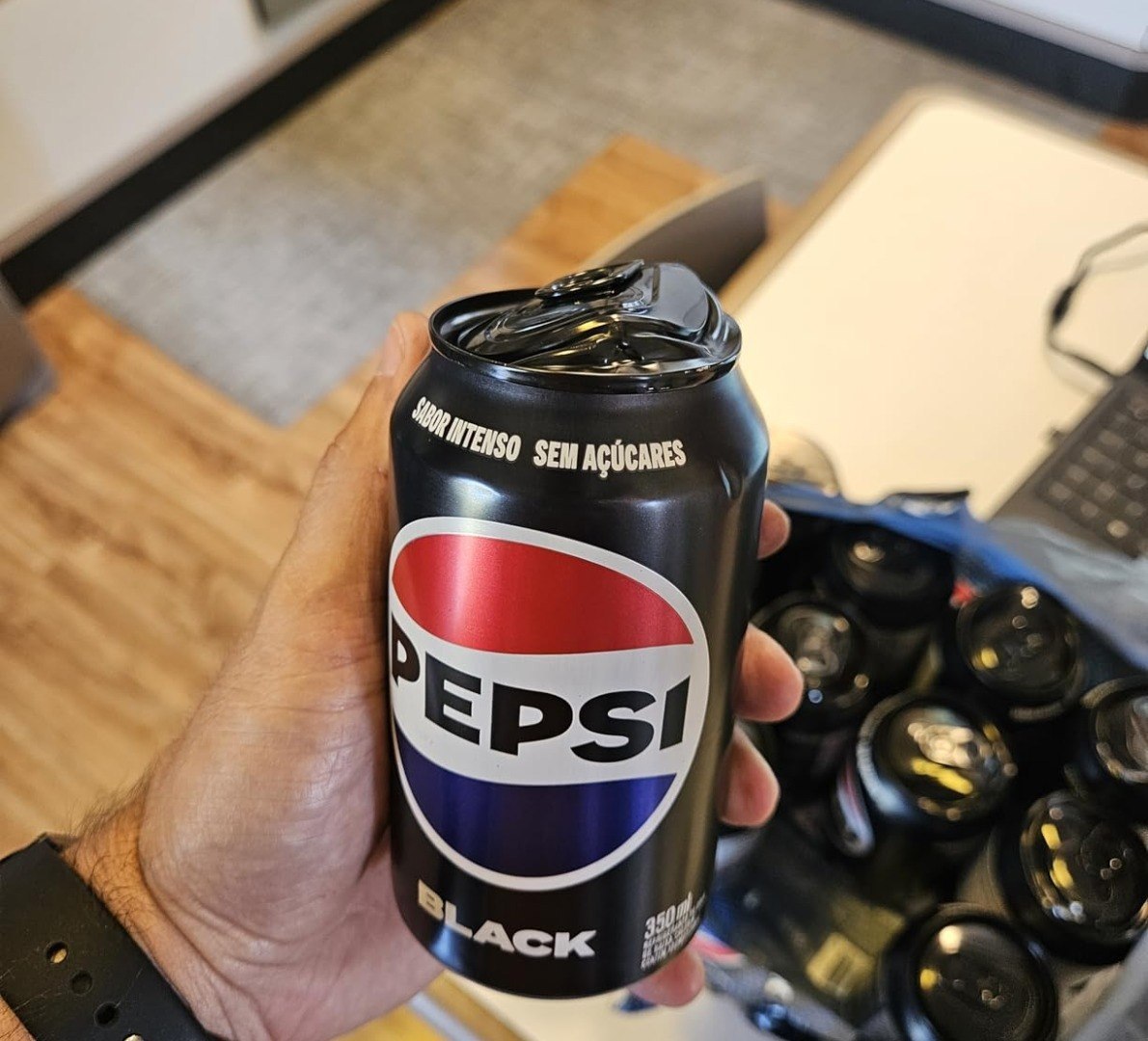 🥫 Refrigerante Pepsi Zero BLACK, Lata 350Ml com 12 unidades