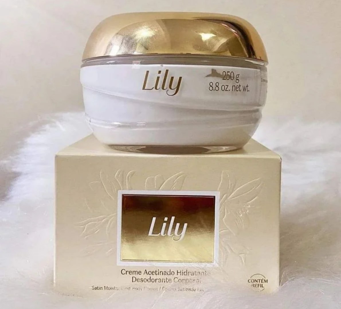 🧴Creme Acetinado Hidratante Corporal Lily O Boticário 250g