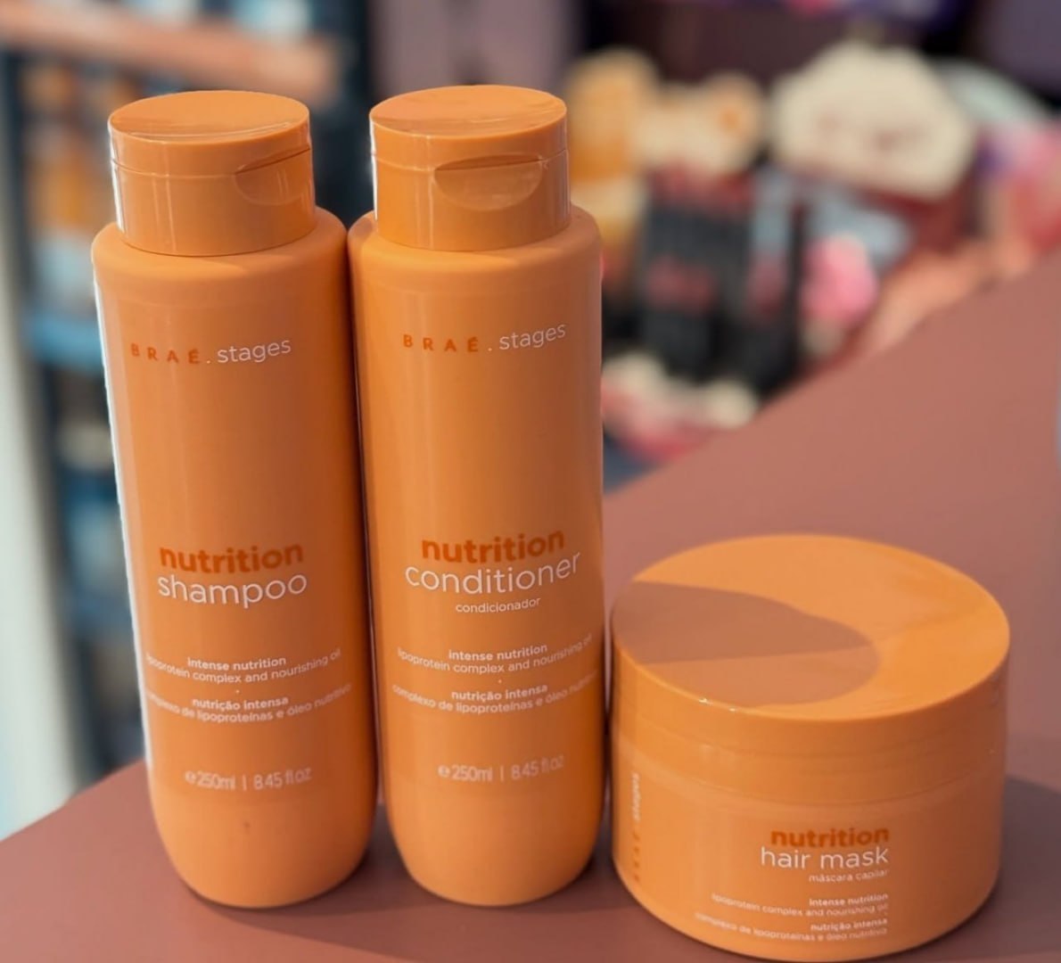 🧴Kit Braé Stages Nutrition (Shampoo, Condicionador e Óleo 60ml)