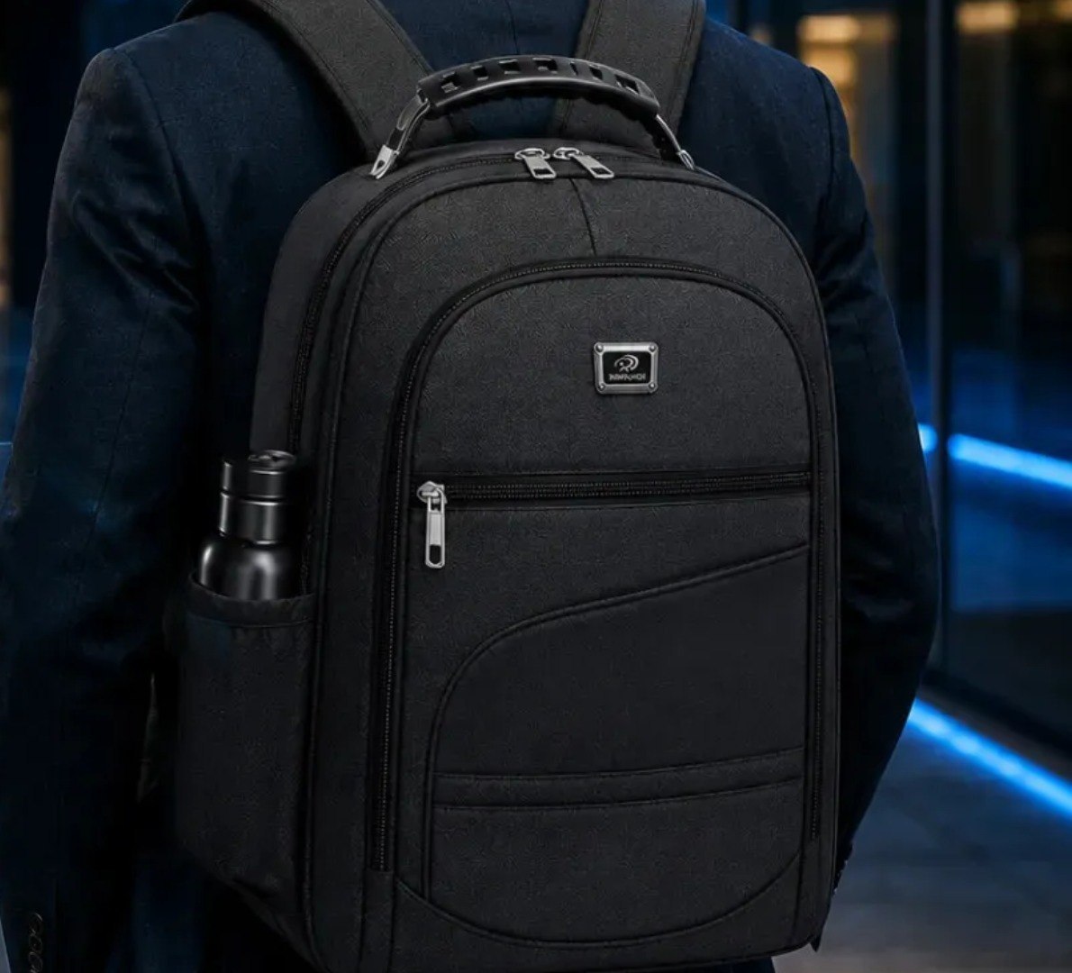 🎒 Mochila Grande Alça Reforçada Resistente 6 Bolsos