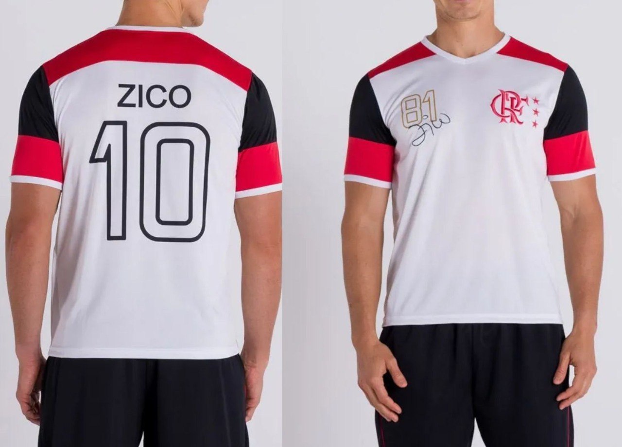 😱 Camiseta Zico Retro Braziline
