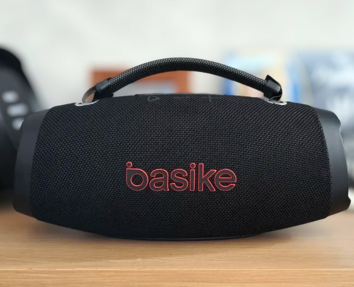 🔊 Caixa de Som Basike Estéreo Sem Fio, Boombox 120W, Bluetooth