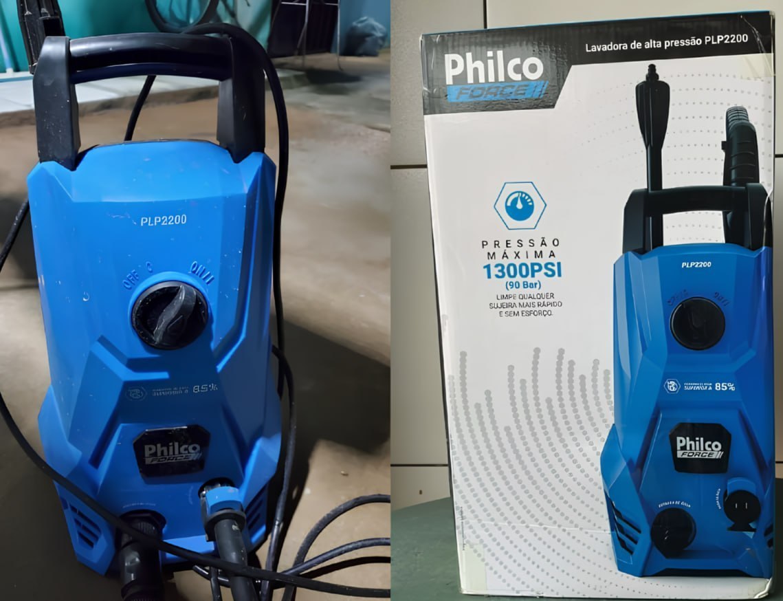 💧 Lavadora de Alta Pressão Jato Compacta Philco 1300W - 220v