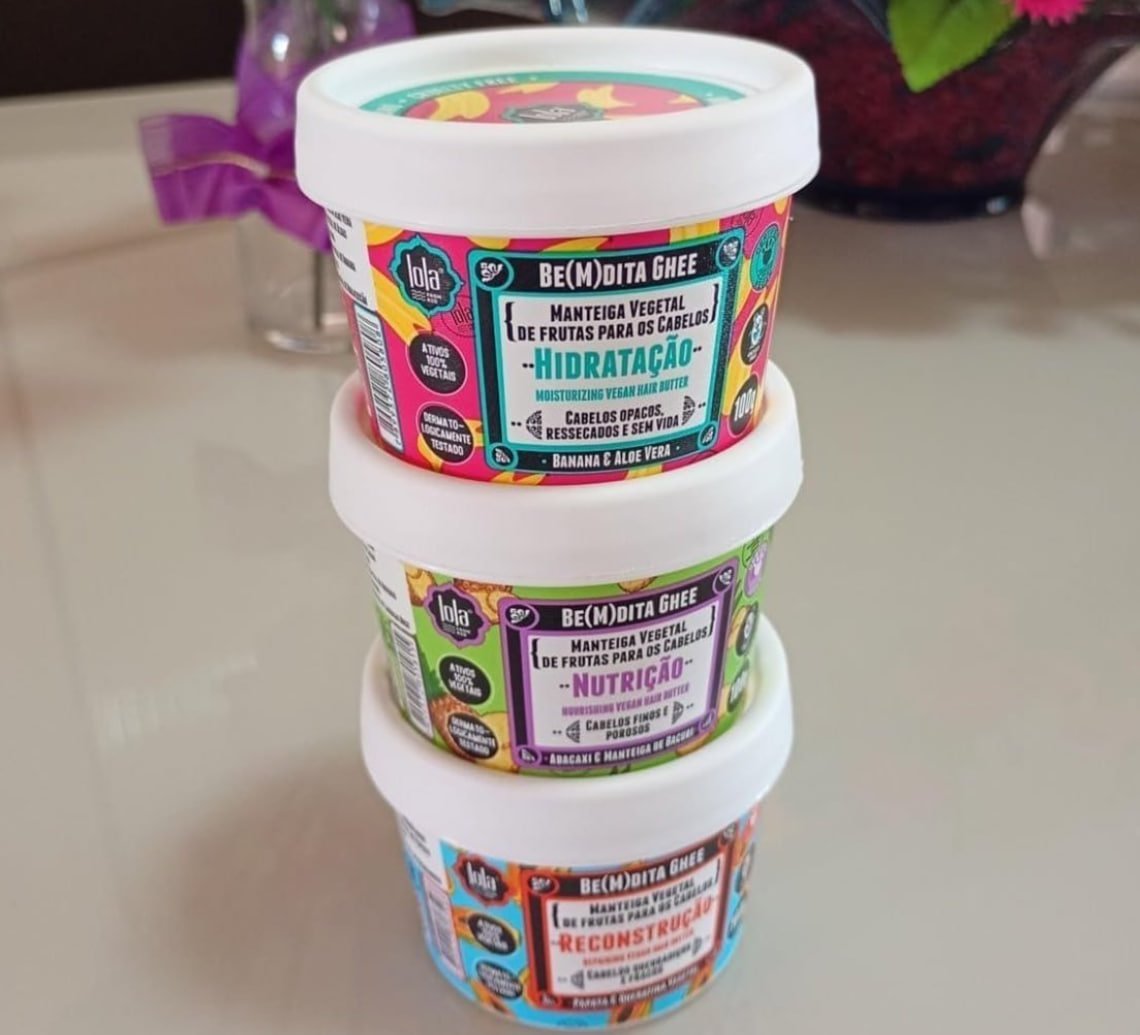 🧴 Kit Cronograma Capilar Be(m) dita Ghee Lola Cosmetics - 3 Produtos