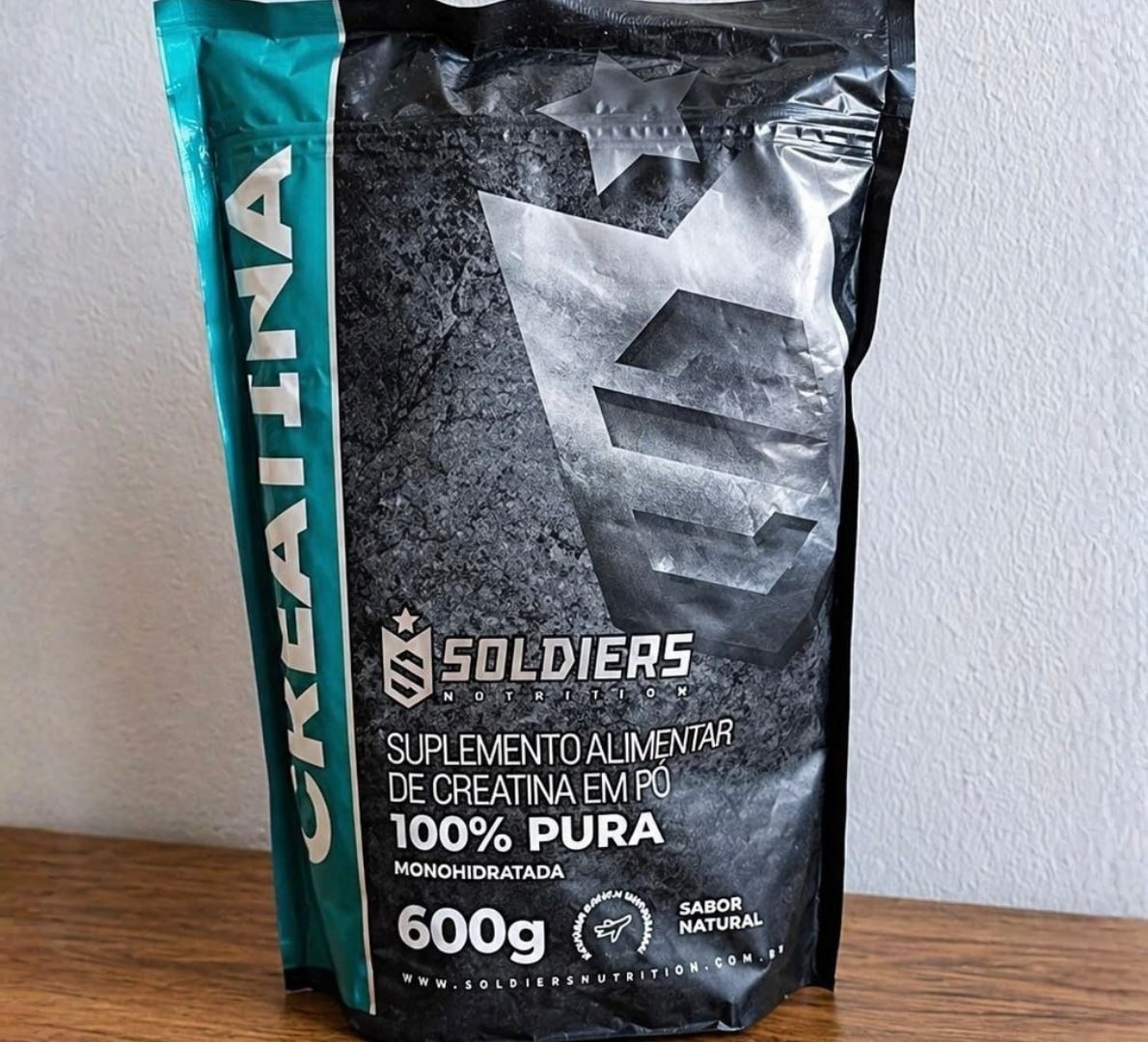 💪 Creatina Monohidratada 600g 100% Pura Soldiers Nutrition