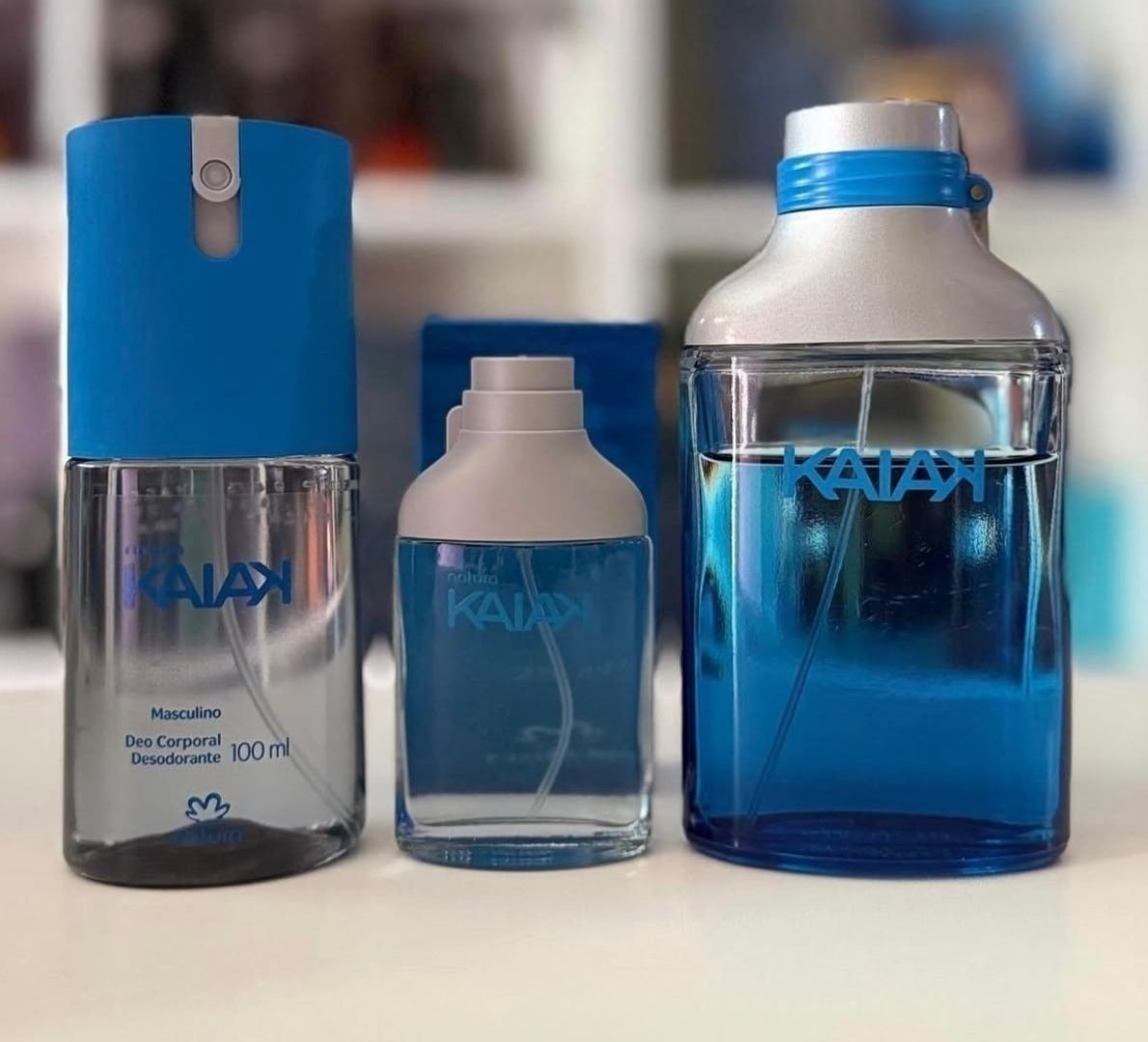 🌬 Kit Natura Kaiak: Perfume 100ml, Miniatura 25ml e Desodorante 100ml