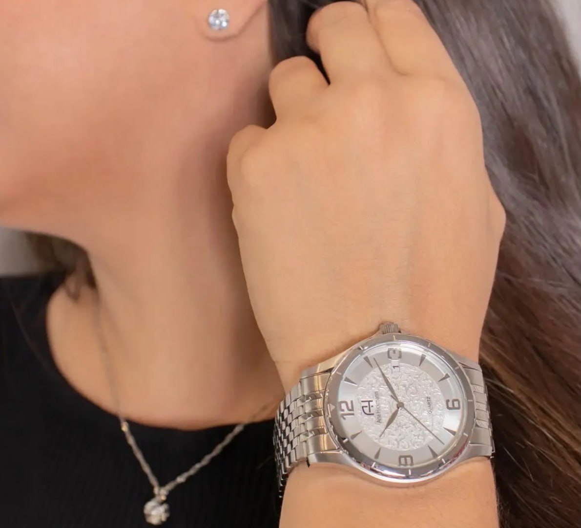 ⌚️Relógio Feminino Champion Ana Hickmann Prata Luxo
