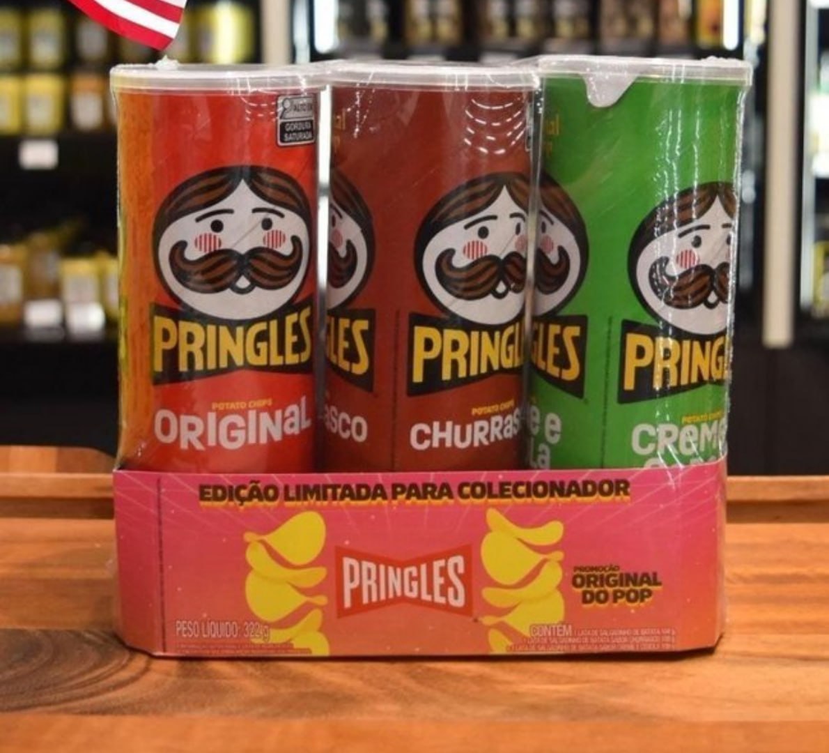 🥔 Pringles Pack Promo Salgadinho 3 Sabores