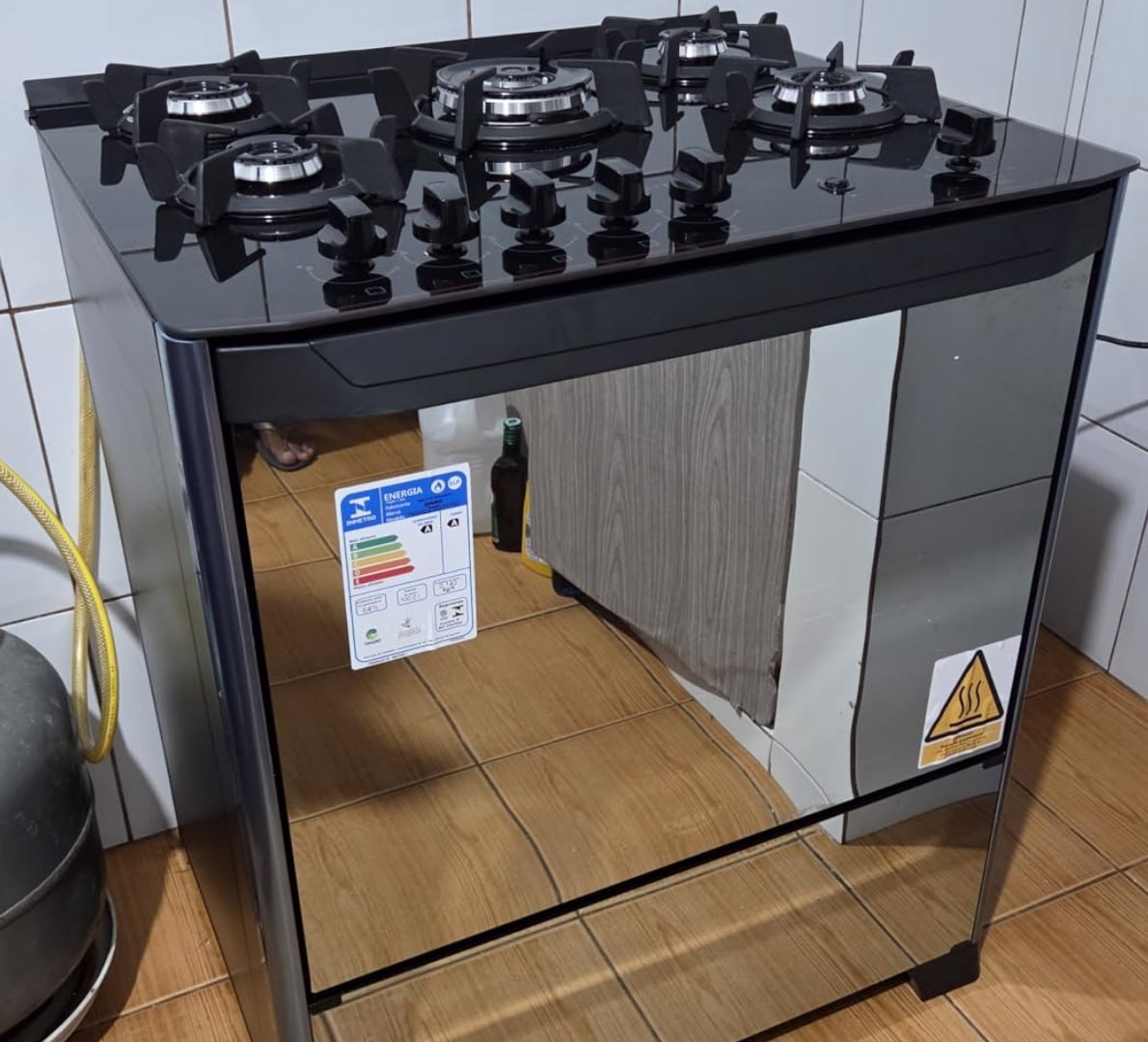 ✅ Fogão 5 Bocas Dako Magister Style com Mesa de Vidro e Tripla Chama Bivolt