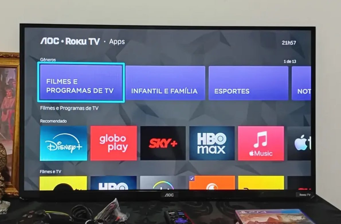 📺 Smart TV AOC 32" DLED Wi-Fi Roku TV