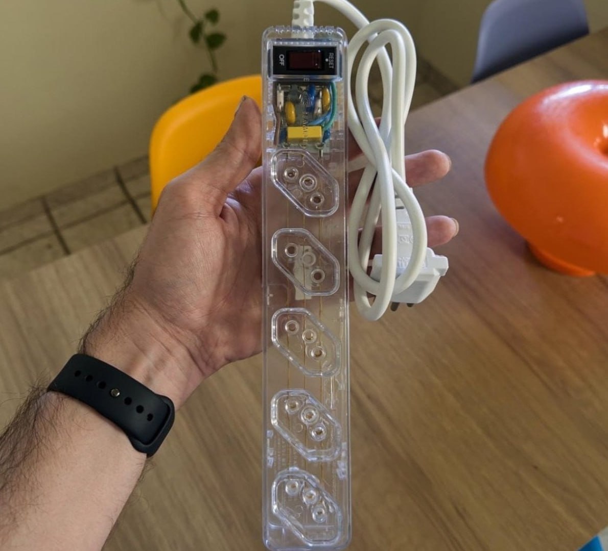 🔌 5 Tomadas, com DPS e Proteção contra Raios e Surtos Elétricos