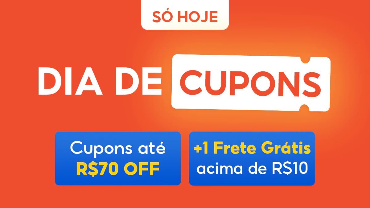 🚨 DIA DE CUPONS NA SHOPEE 🚨