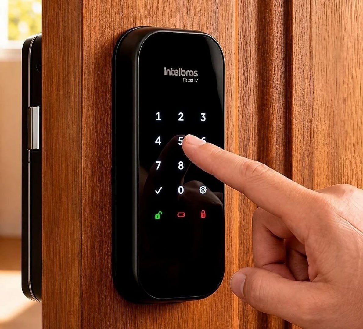 ✅ Fechadura Digital De Sobrepor Intelbras Fr 101