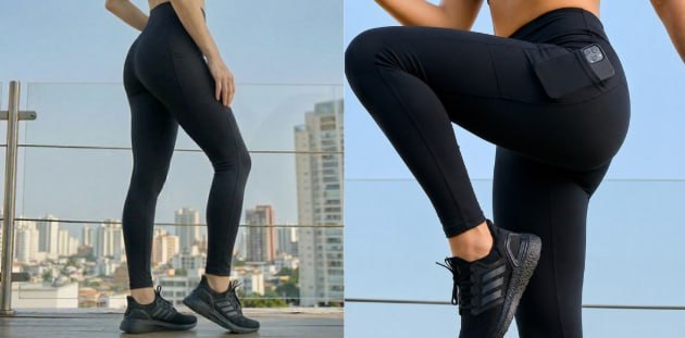 ✅ Calça Legging Fitness Bolso Lateral Polo Wear