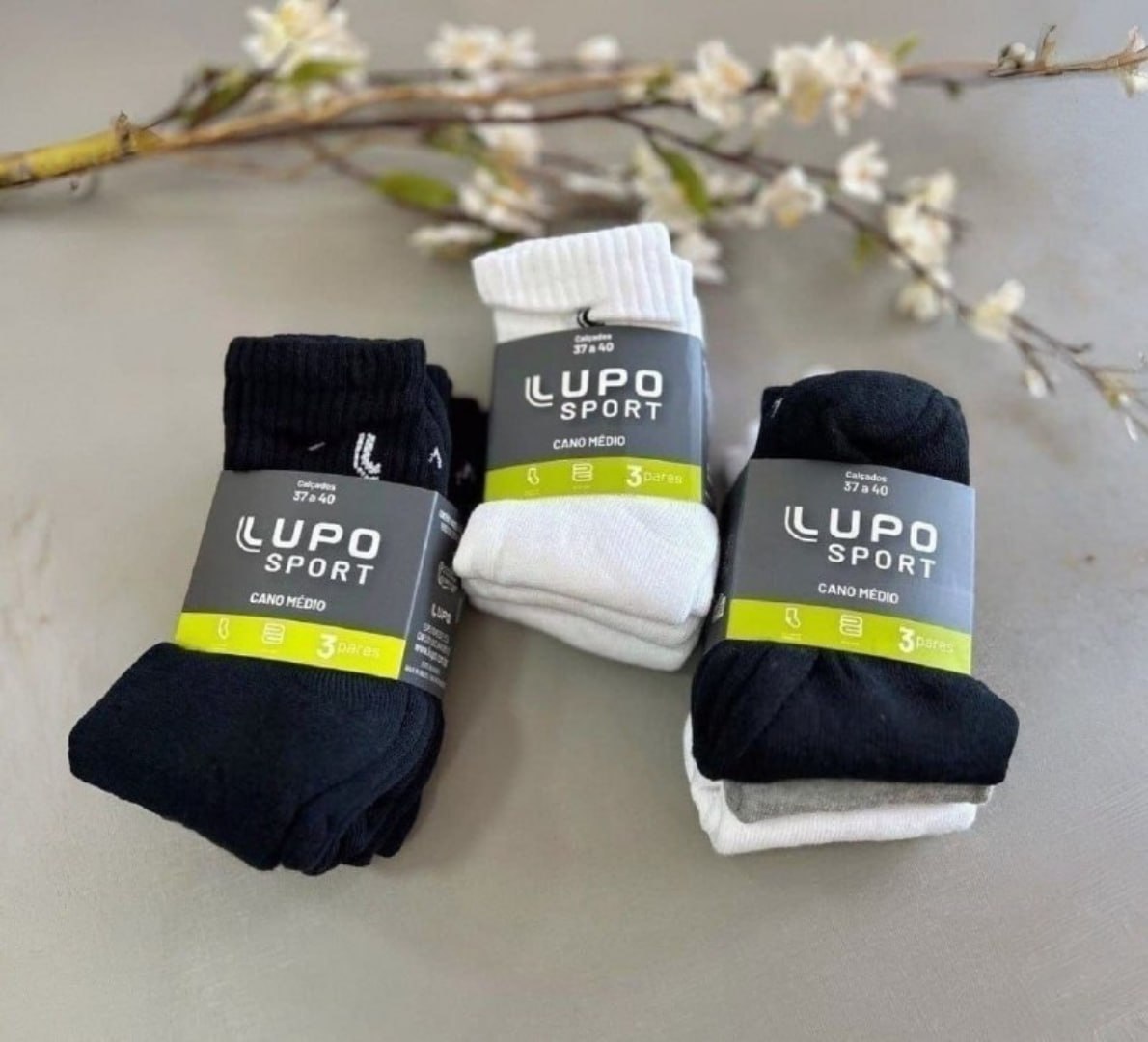 🧦 Kit 10 Pares Meias Lupo Soquete