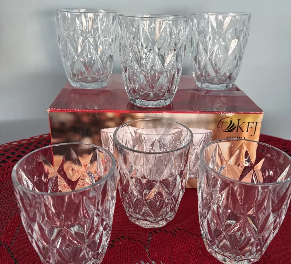 š„ Jogo 6 Copos Diamond Egipcio 300ml
