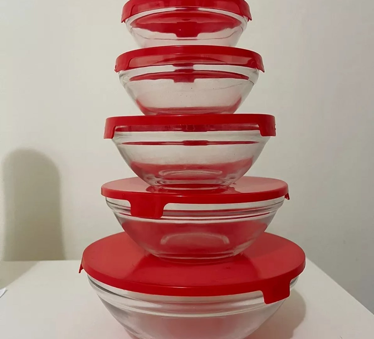 ✅ Kit Conjunto De 10 Potes de Vidro Resistente