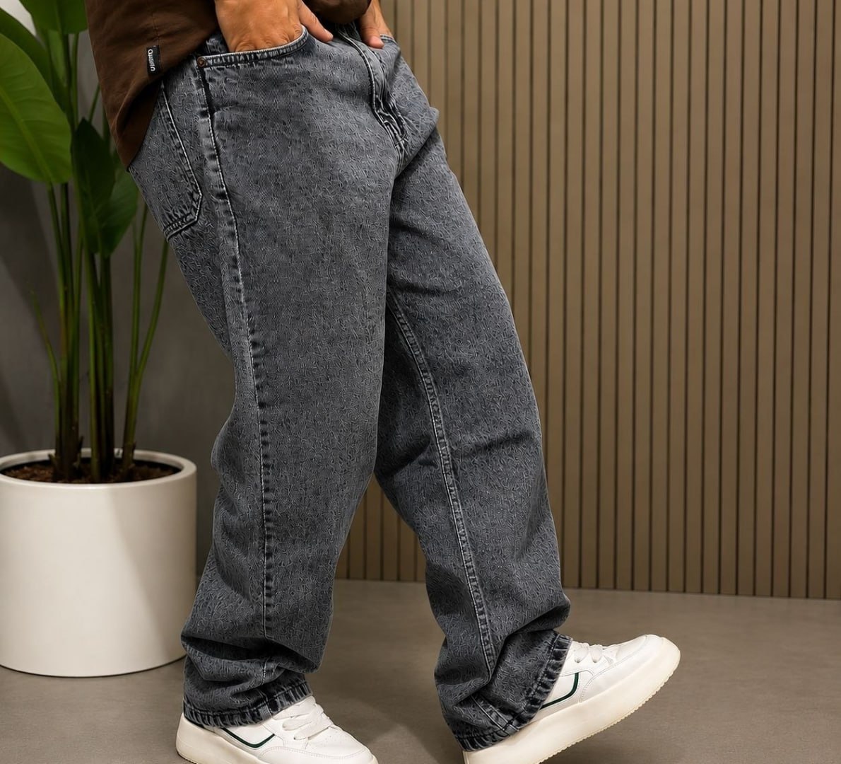 ✅ Calça Balão Jeans Streetwear Larga Bag