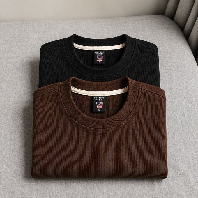 👕 Kit com 2 Camisetas Oversized Texturizado