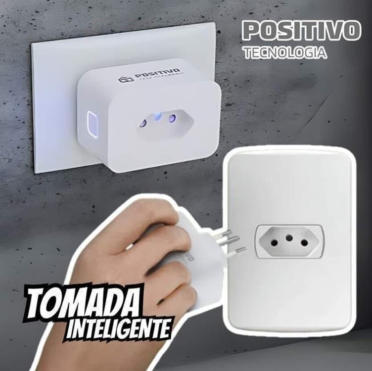 š Smart Plug Wi-Fi 10A/1000W Positivo Casa Inteligente